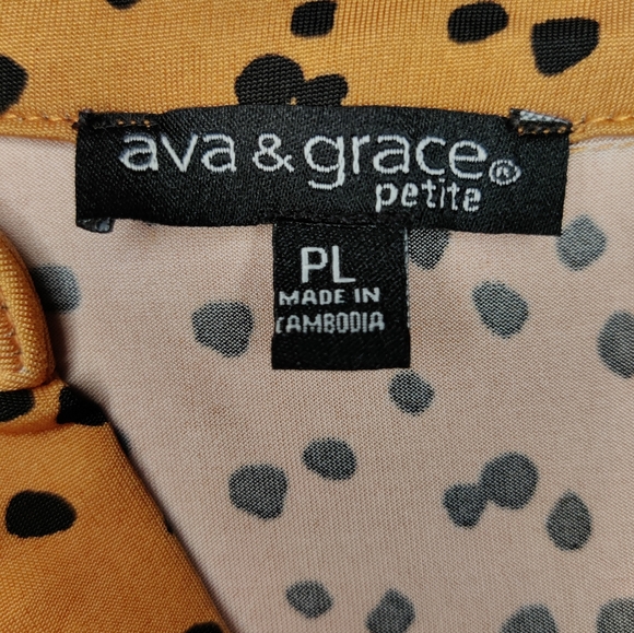 Ava & grace animal print blouse size PL - Picture 3 of 3
